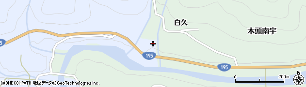徳島県那賀郡那賀町木頭西宇クレ石4周辺の地図