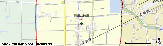 愛媛県松前町（伊予郡）横田周辺の地図