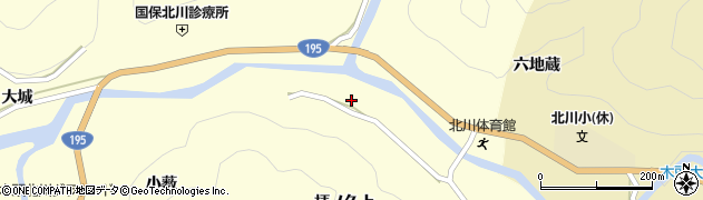 徳島県那賀町（那賀郡）木頭北川（拝ノ久上）周辺の地図
