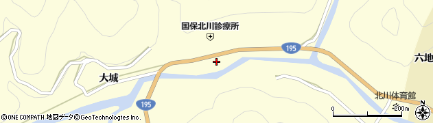 徳島県那賀郡那賀町木頭北川下モ伴57周辺の地図