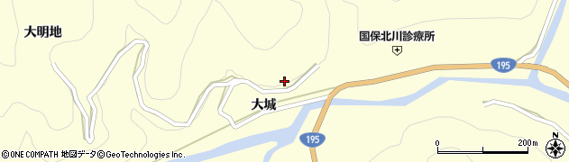 徳島県那賀郡那賀町木頭北川土居6周辺の地図
