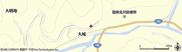 徳島県那賀町（那賀郡）木頭北川（土居）周辺の地図