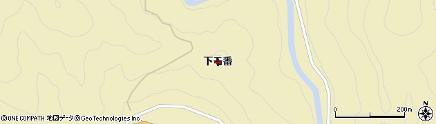 徳島県那賀町（那賀郡）木頭折宇（下モ番）周辺の地図
