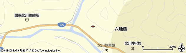 徳島県那賀町（那賀郡）木頭北川（大地平）周辺の地図