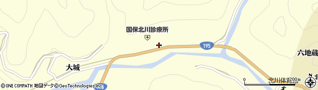 徳島県那賀郡那賀町木頭北川下モ伴73周辺の地図