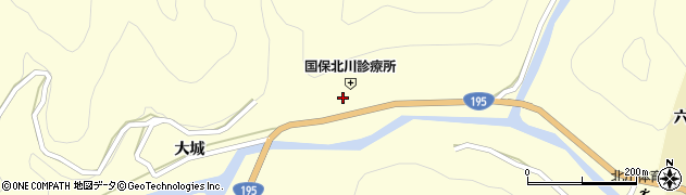 徳島県那賀郡那賀町木頭北川下モ伴38周辺の地図