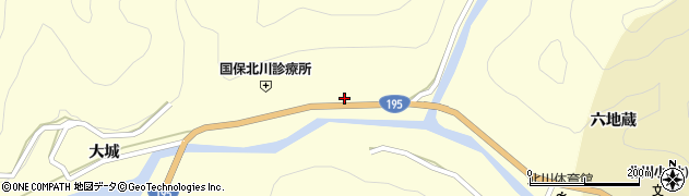 徳島県那賀郡那賀町木頭北川下モ伴5周辺の地図