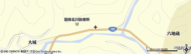 徳島県那賀郡那賀町木頭北川下モ伴107周辺の地図