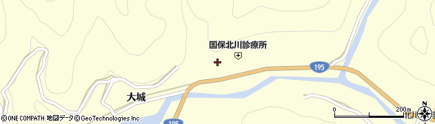 徳島県那賀郡那賀町木頭北川下モ伴3周辺の地図