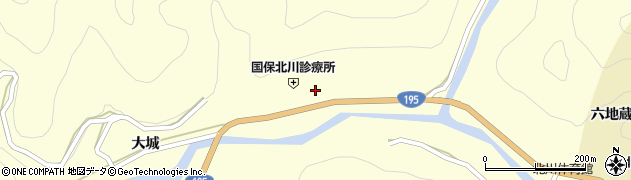 徳島県那賀郡那賀町木頭北川下モ伴周辺の地図
