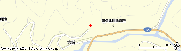 徳島県那賀郡那賀町木頭北川土居21周辺の地図