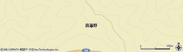 徳島県那賀郡那賀町木頭折宇菖蒲野周辺の地図