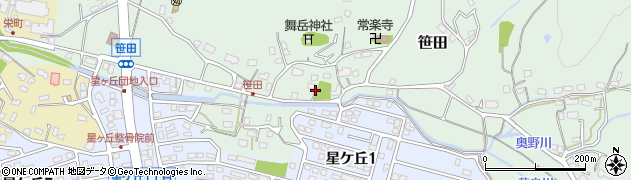 笹田公園周辺の地図