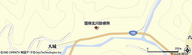 徳島県那賀郡那賀町木頭北川下モ伴13周辺の地図