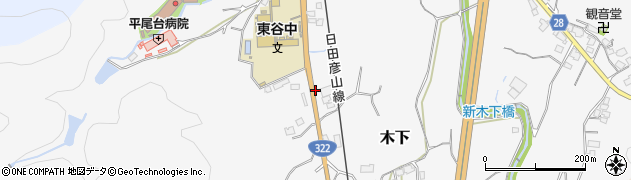 福岡県北九州市小倉南区木下752周辺の地図