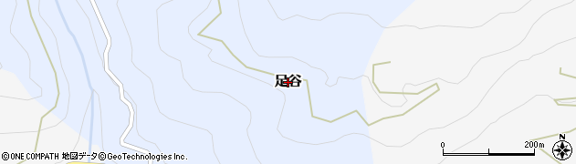 高知県いの町（吾川郡）足谷周辺の地図