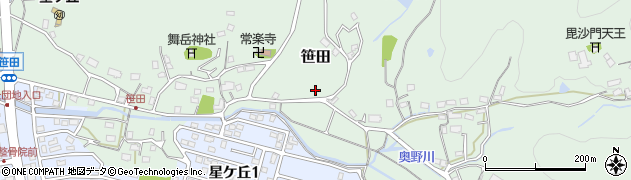 福岡県北九州市八幡西区笹田周辺の地図