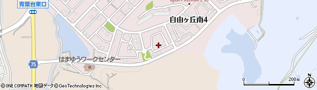 福岡県宗像市自由ヶ丘南4丁目3周辺の地図
