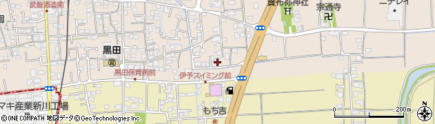 愛媛県伊予郡松前町北黒田396周辺の地図
