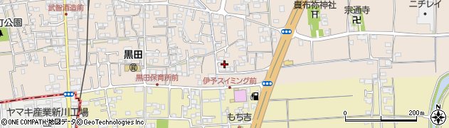 愛媛県伊予郡松前町北黒田398周辺の地図