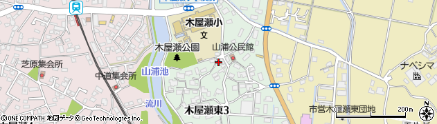 福岡県北九州市八幡西区木屋瀬東周辺の地図