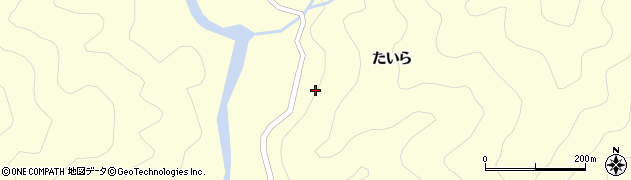 徳島県那賀町（那賀郡）木頭北川（平あまごう）周辺の地図