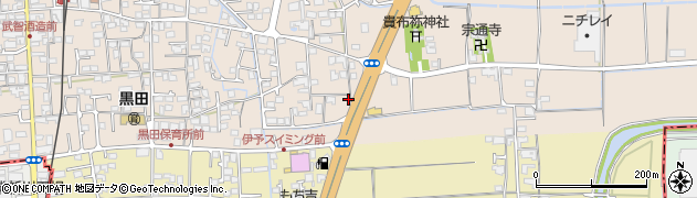 愛媛県伊予郡松前町北黒田353周辺の地図