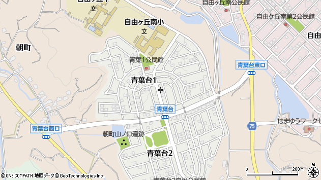 〒811-4162 福岡県宗像市青葉台の地図