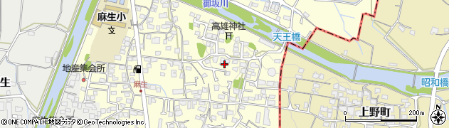 愛媛県砥部町（伊予郡）高尾田（上野団地）周辺の地図