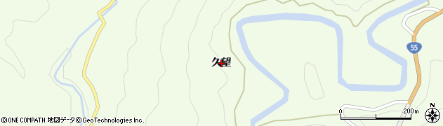 徳島県美波町（海部郡）北河内（久望）周辺の地図