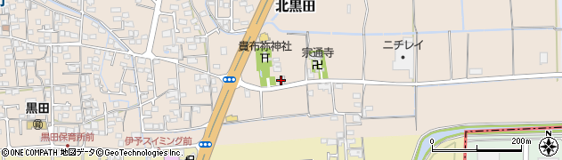 愛媛県伊予郡松前町北黒田309周辺の地図