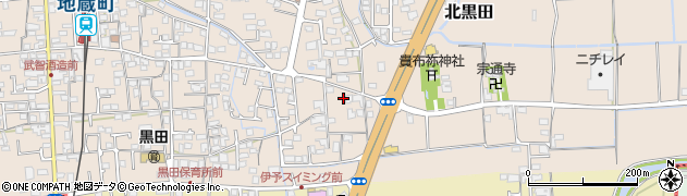 愛媛県伊予郡松前町北黒田360周辺の地図