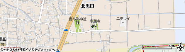 愛媛県伊予郡松前町北黒田305周辺の地図