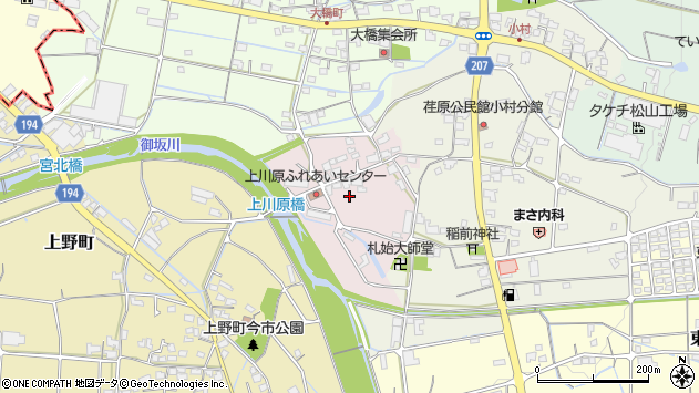 〒791-1124 愛媛県松山市上川原町の地図