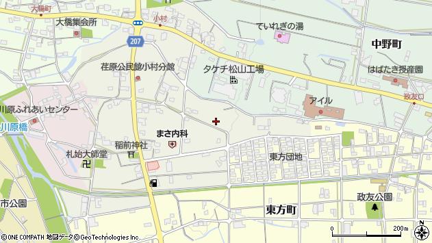 〒791-1125 愛媛県松山市小村町の地図