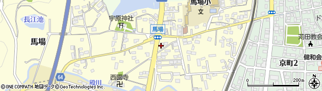 福岡県苅田町（京都郡）馬場周辺の地図