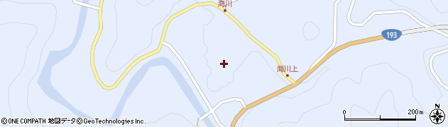 徳島県那賀郡那賀町海川ヲフウチ209周辺の地図
