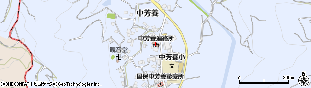中芳養公民館周辺の地図