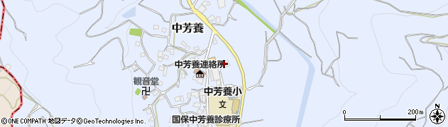 中芳養幼稚園周辺の地図
