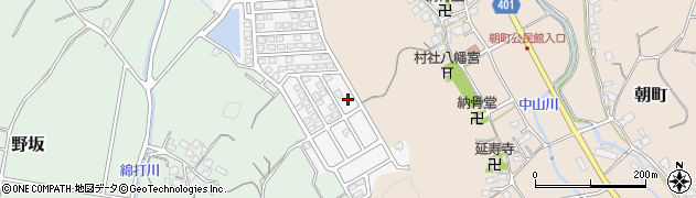 福岡県宗像市朝野393周辺の地図