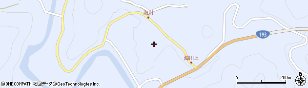 徳島県那賀郡那賀町海川ヲフウチ208周辺の地図