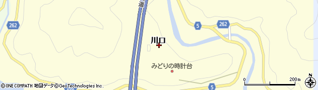 高知県大豊町（長岡郡）川口周辺の地図