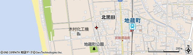 愛媛県伊予郡松前町北黒田周辺の地図