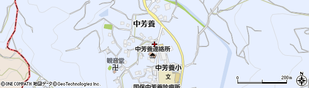 和歌山県田辺市中芳養1898周辺の地図