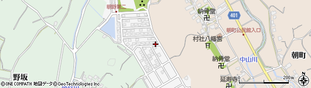福岡県宗像市朝野381周辺の地図