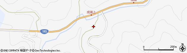 徳島県那賀郡那賀町成瀬中尾11周辺の地図