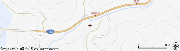 徳島県那賀郡那賀町成瀬中尾周辺の地図