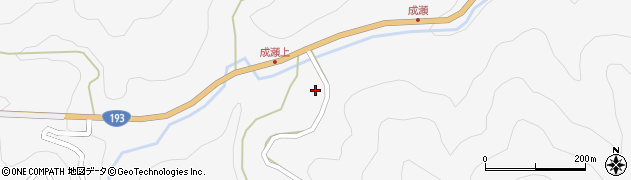 徳島県那賀郡那賀町成瀬周辺の地図