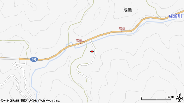〒771-6327 徳島県那賀郡那賀町成瀬の地図