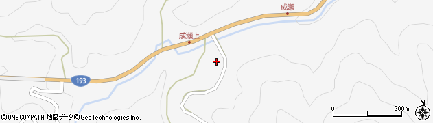 徳島県那賀町（那賀郡）成瀬周辺の地図